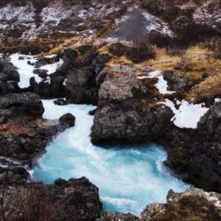 Barnafoss waterfall